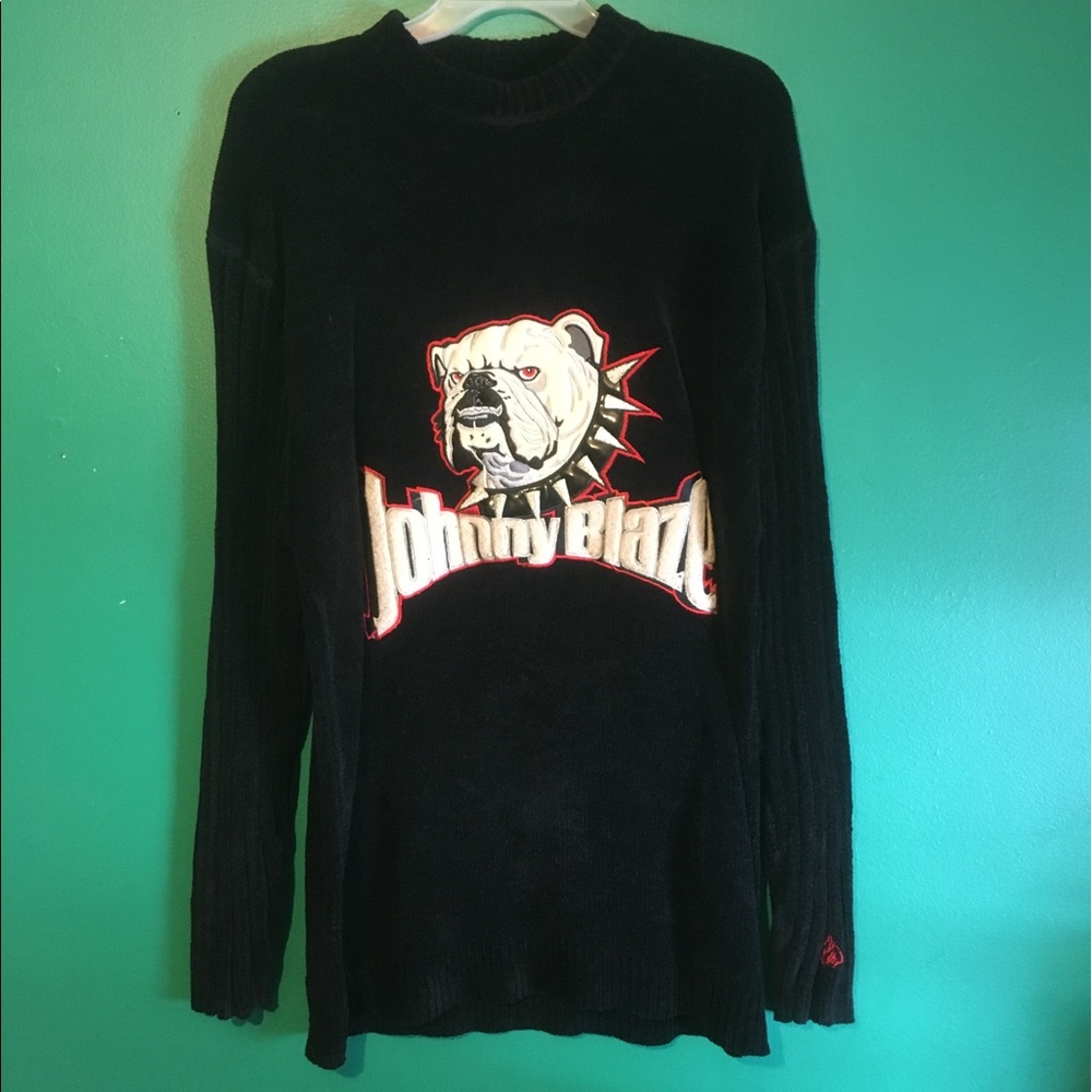 Johnny Blaze Vintage Rare Sweater 90s hiphop XL
